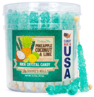Rock Crystal Candy<br>36 ct Tub<br>Blue/Blue Caribbean