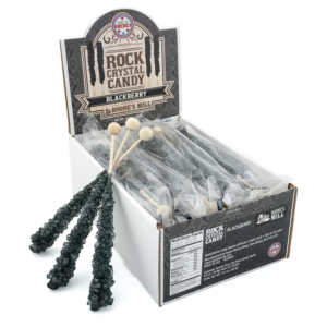 Rock Crystal Candy<br>24 ct Box<br>Black/Blackberry