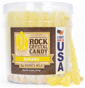 Rock Crystal Candy<br>36 ct Tub<br>Banana
