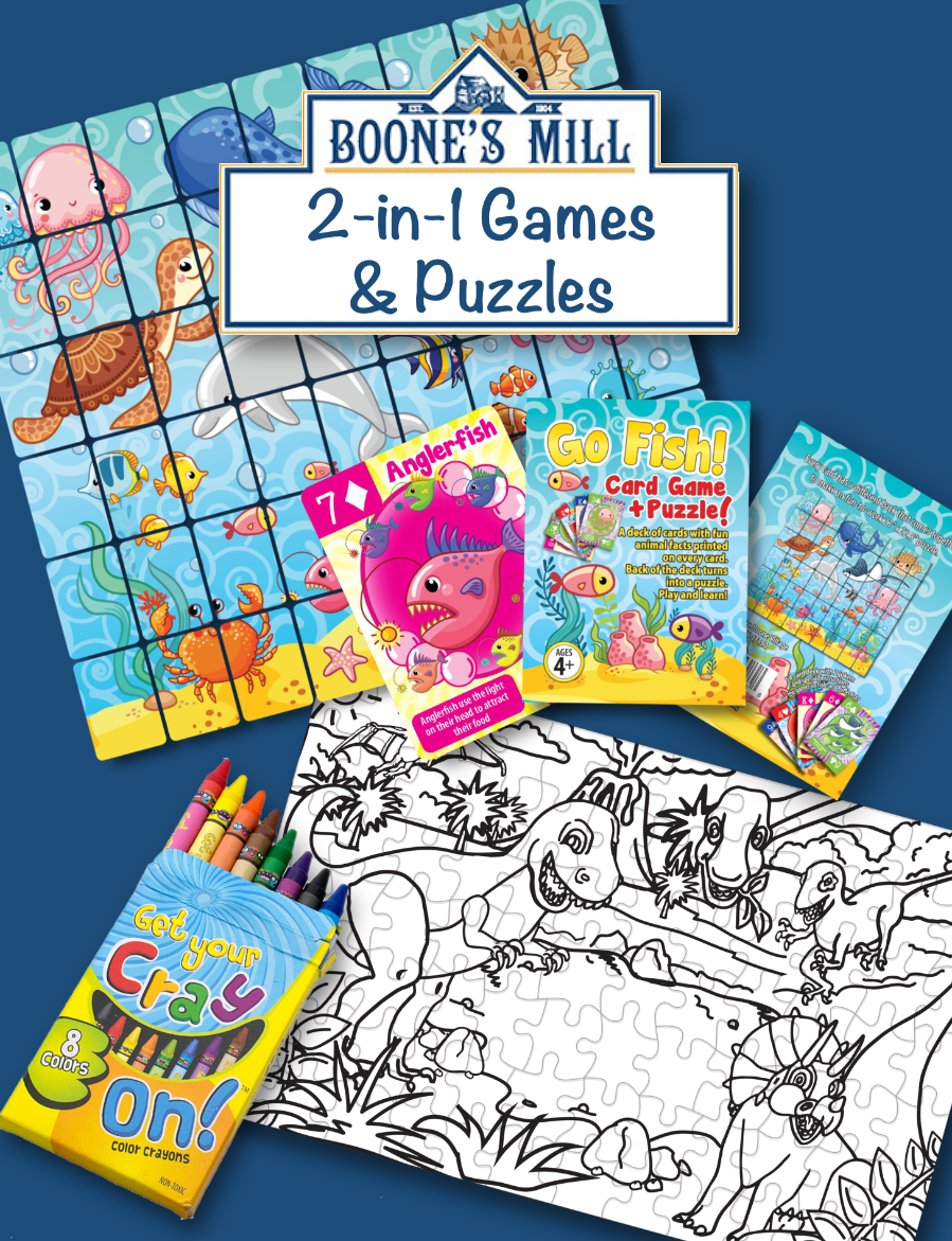 2-in-1 Games & Puzzles