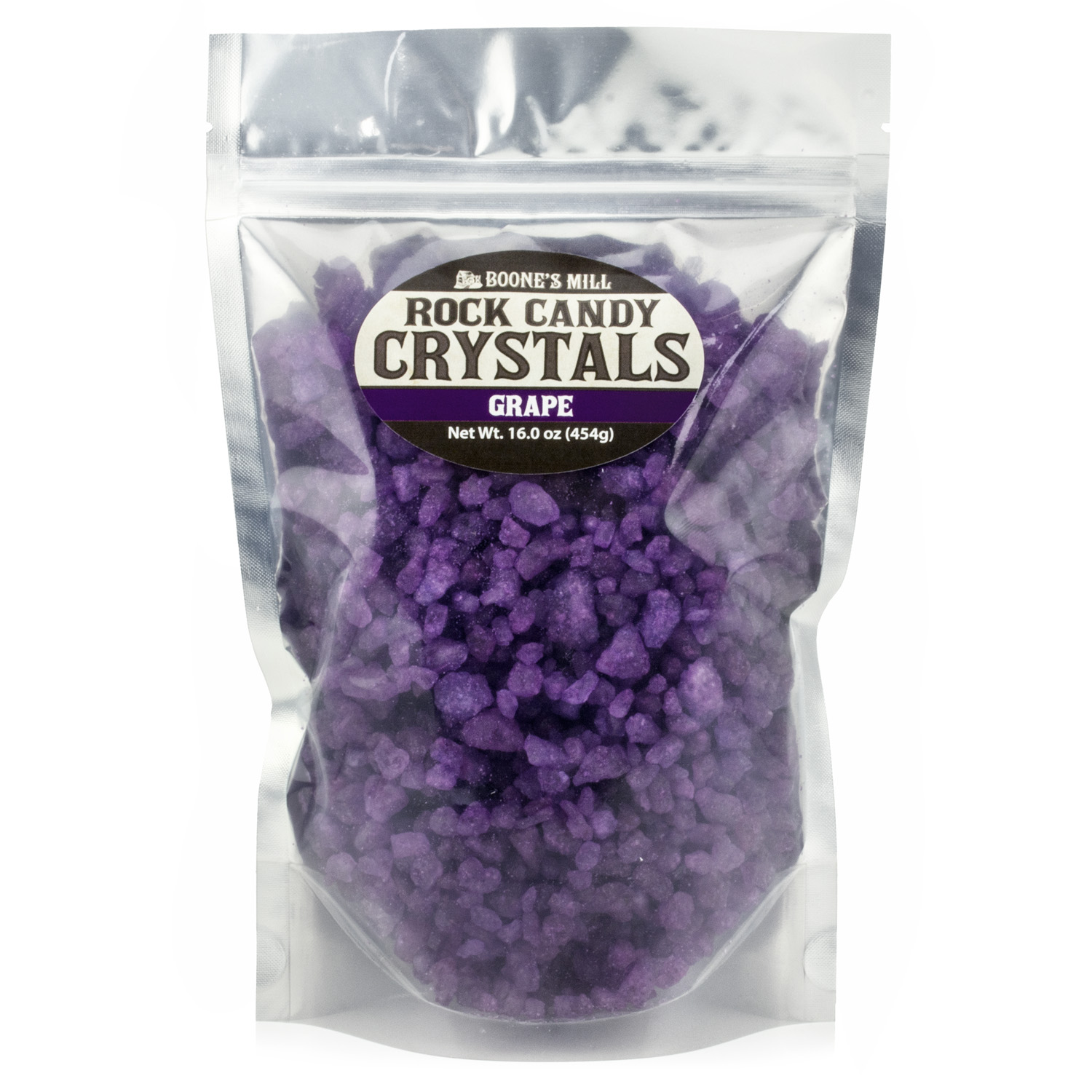 Purple/Grape Rock Candy Crystals in 1 lb bag