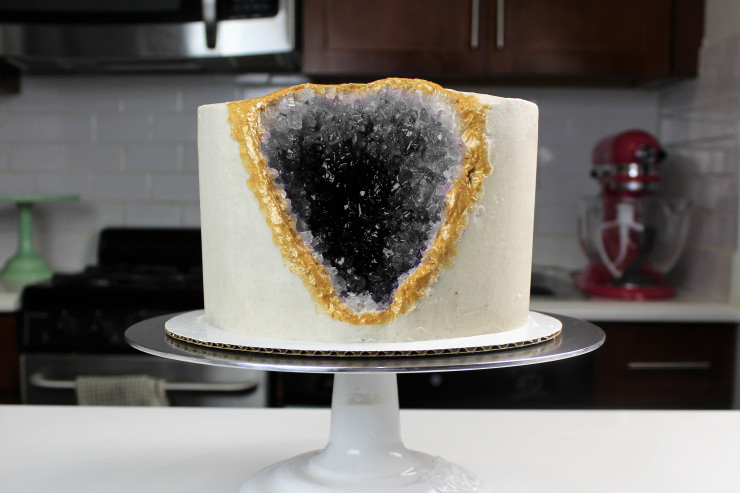 Rock Candy Crystals Black Cherry Geoe Cake